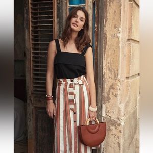 Sézane striped Amandine skirt size US4 FR36